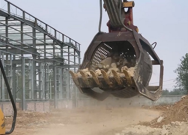 Cucharón de cribado giratorio para excavadora de 1 a 50 toneladas |BONOVO