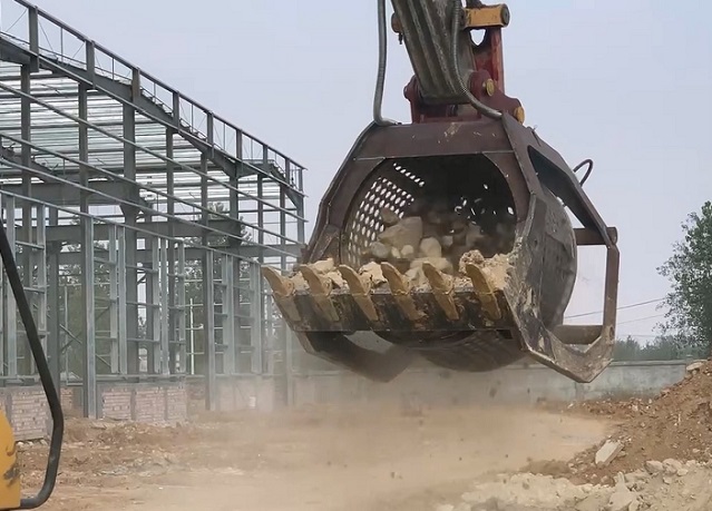 Rotary Screening Bucket For Excavator 1-50 Tons |បូណូវ៉ូ
