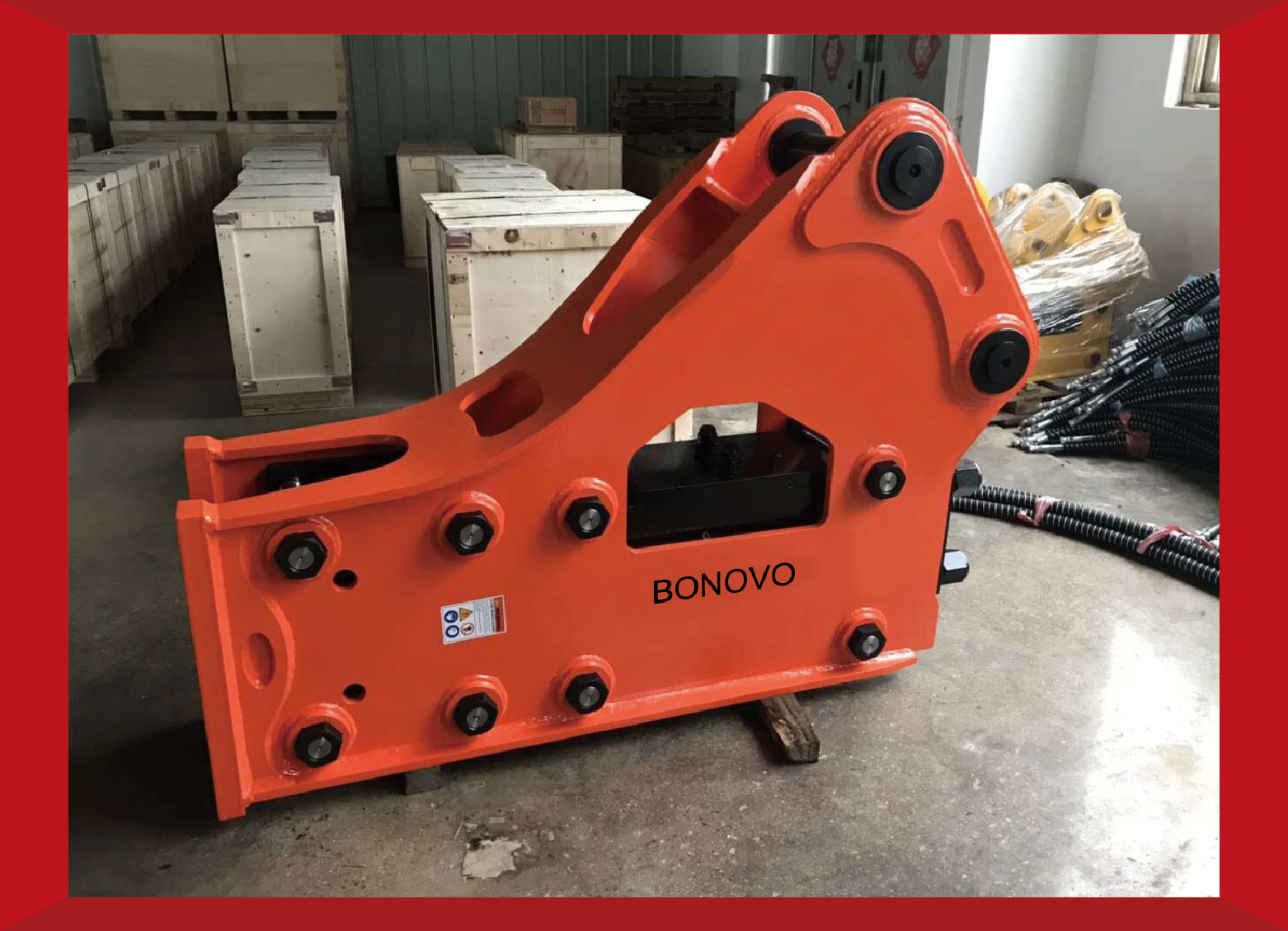 Factory For 450x86x55 Rubber Tracks - Bonovo China Side breaker Excavator Hydraulic Breaker Hammer for various excavator types - Bonovo - Bonovo