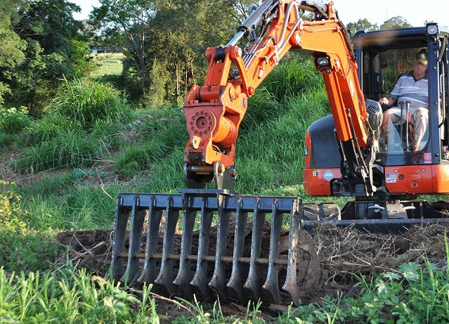 Root Rake ho an'ny Excavator 1-100 taonina |BONOVO Attachments