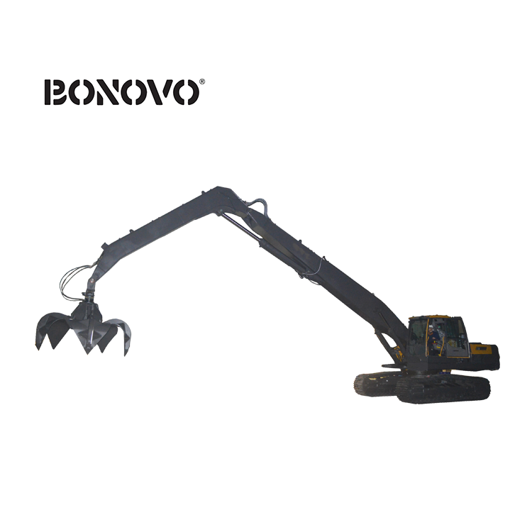 2021 China New Design 1000 Lb Plate Compactor - BONOVO high quality hydraulic stone grapple for excavator in china - Bonovo - Bonovo