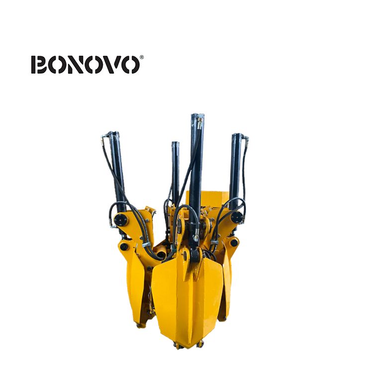 Top Suppliers Kubota U35 Bucket - Bonovo tree spade can be matched with most brands skid steer loader, loader, excavator over the world - Bonovo - Bonovo