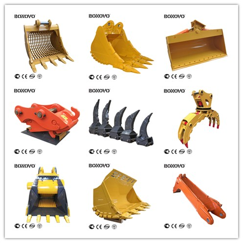 Bonovo ṣe apẹrẹ awọn asomọ excavator rẹ ni ibamu si awọn ibeere awọn alabara.