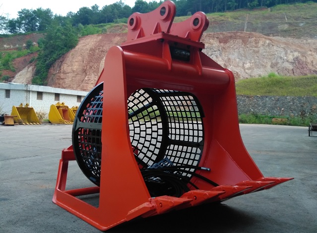 Benna vagliante rotante per escavatore 1-50 tonnellate |BONOVO